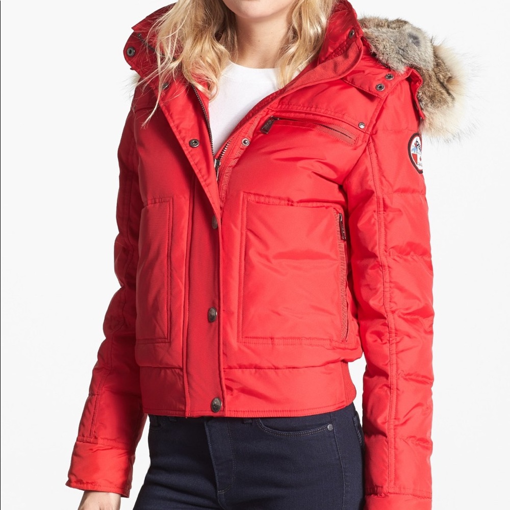 Pajar Red Cougar Real Fur Trim